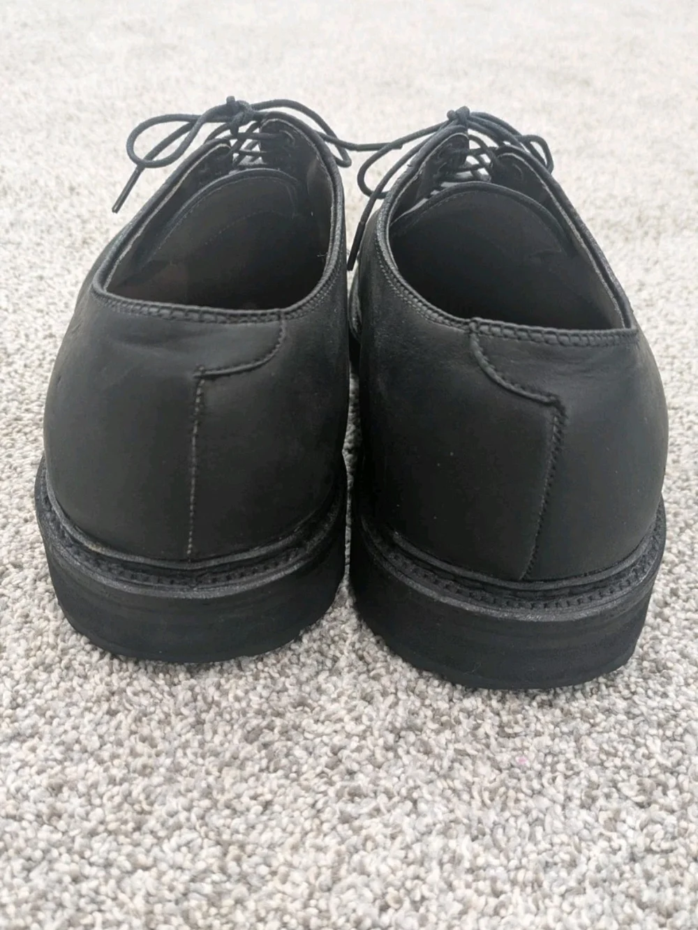Alden Black Oiled Nubuck Plain Toe Bulcher Cape Cod Shoes 9433S Size 9 B/D